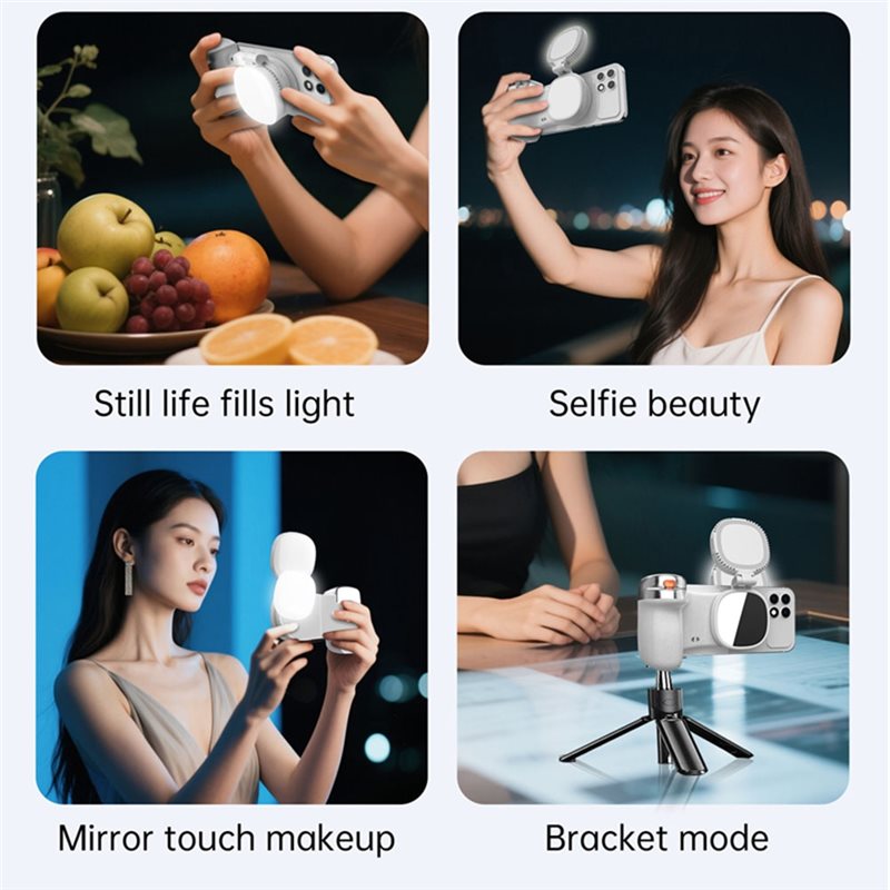 A33T 자석 부착식 휴대폰 블루투스 셀카봉, LED  - Photography Lighting Design 리뷰 및 가격