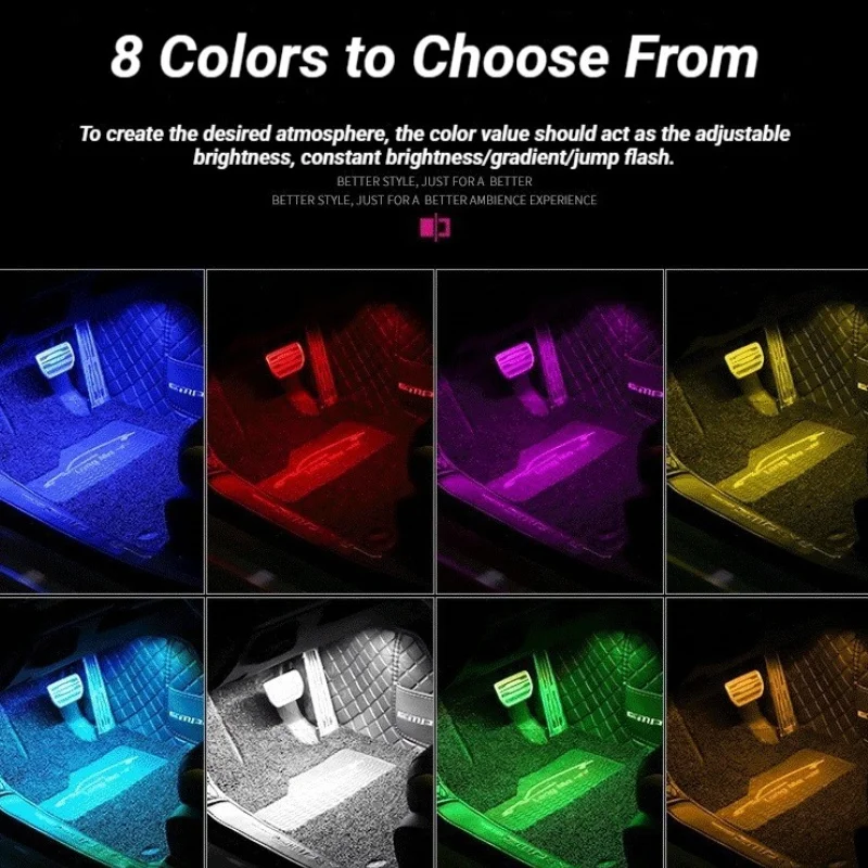 유니버설 48 LED USB 자동차 RGB 엠비언트 풋 - Interior Photography Lighting 리뷰 및 가격