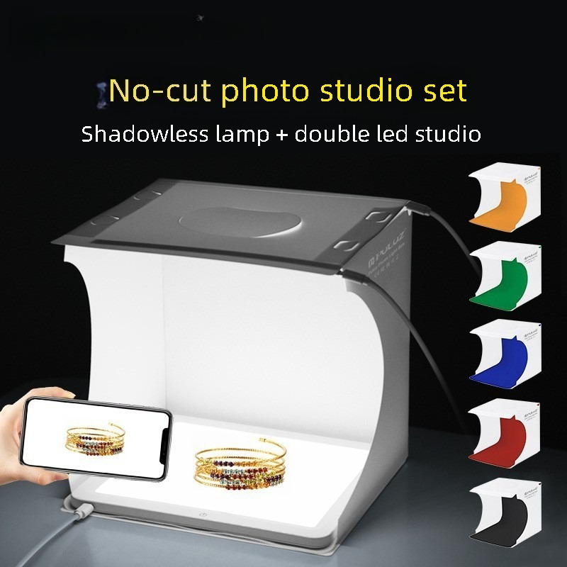 2-in-1 20cm 미니 LED 사진 조명 박스 접이 - Photography Lighting No Shadows 리뷰 및 가격