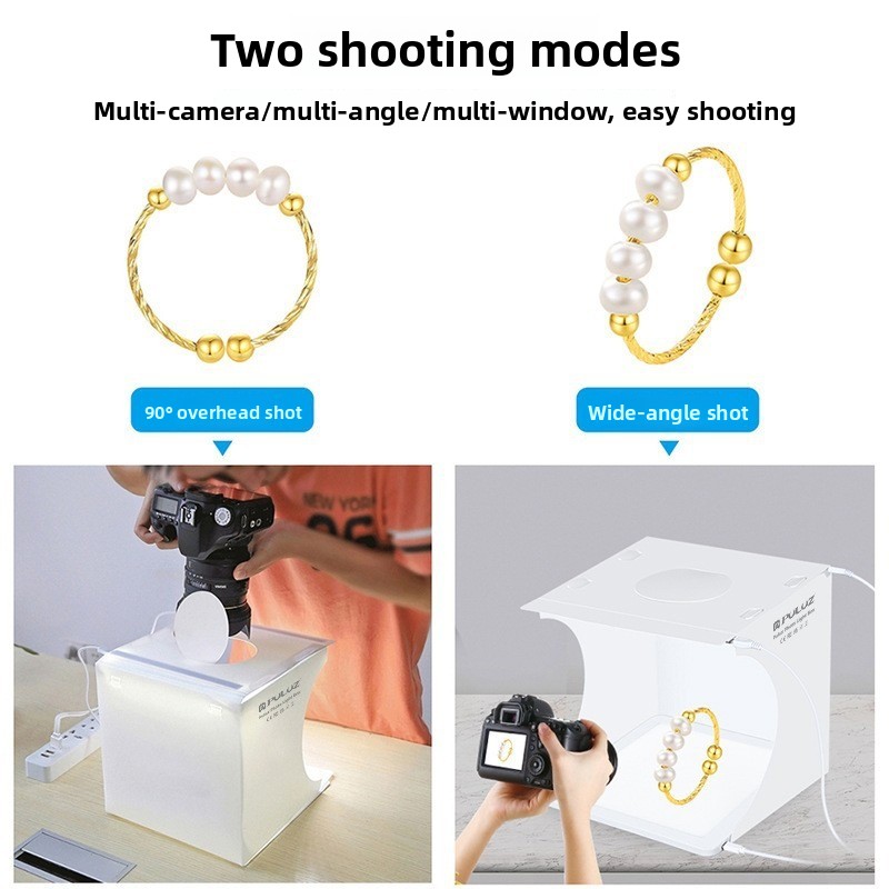 2-in-1 20cm 미니 LED 사진 조명 박스 접이 - Photography Lighting No Shadows 리뷰 및 가격