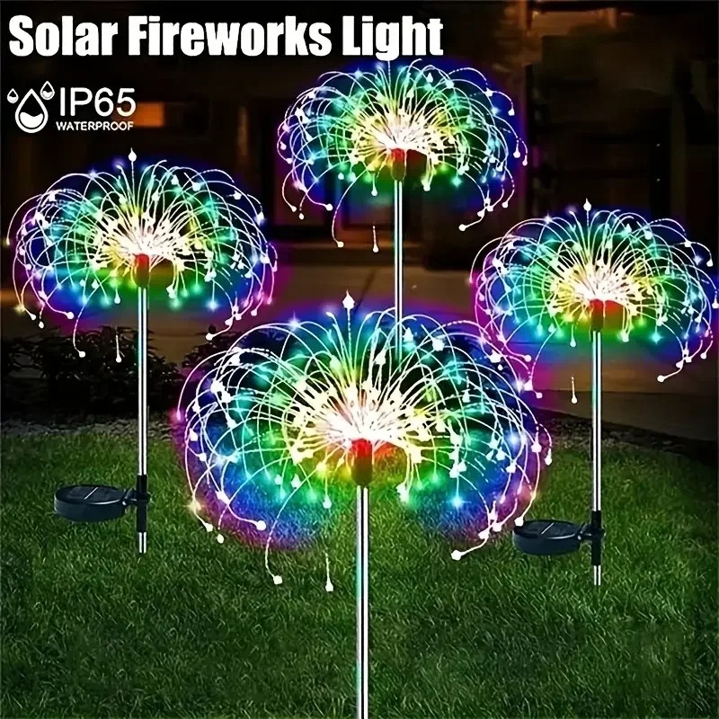 1팩 태양열 불꽃놀이 잔디 조명 야외용, IP65 태양 - Flower Photography Led Lighting Pack 리뷰 및 가격