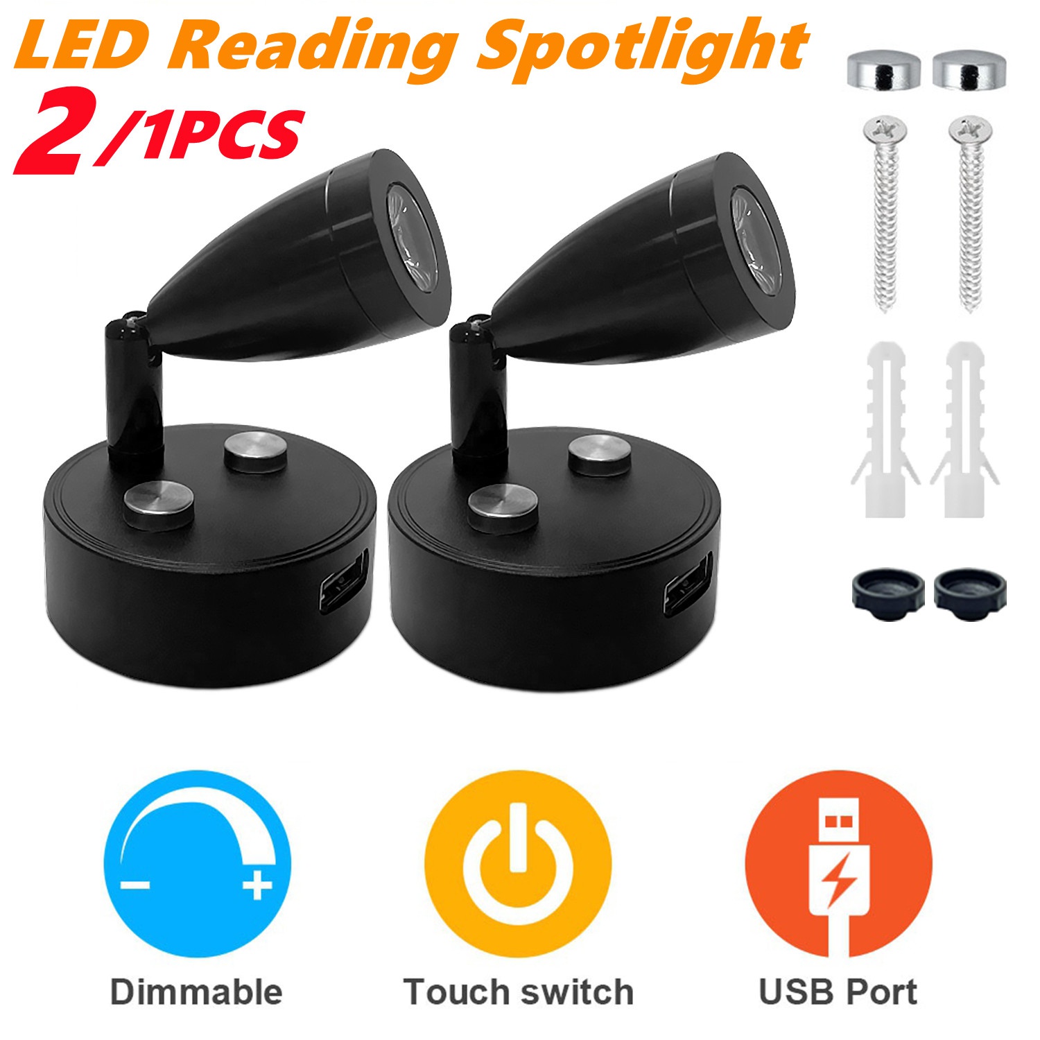 2/1PCS 실버/블랙 DC 12-24V 자동차 인테리 - Interior Photography Lighting 리뷰 및 가격