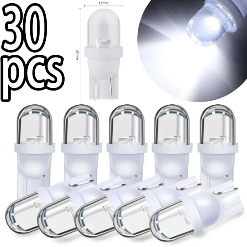 10/30개입 자동차 T10 LED 전구 LED 라이트 - Interior Photography Lighting 리뷰 및 가격