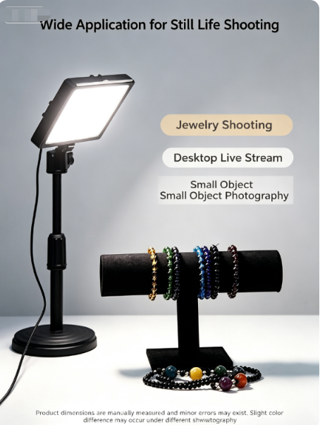 LED 사각 패널 필 라이트, 데스크탑 정물 촬영 램프 - Photography Lighting Board 리뷰 및 가격